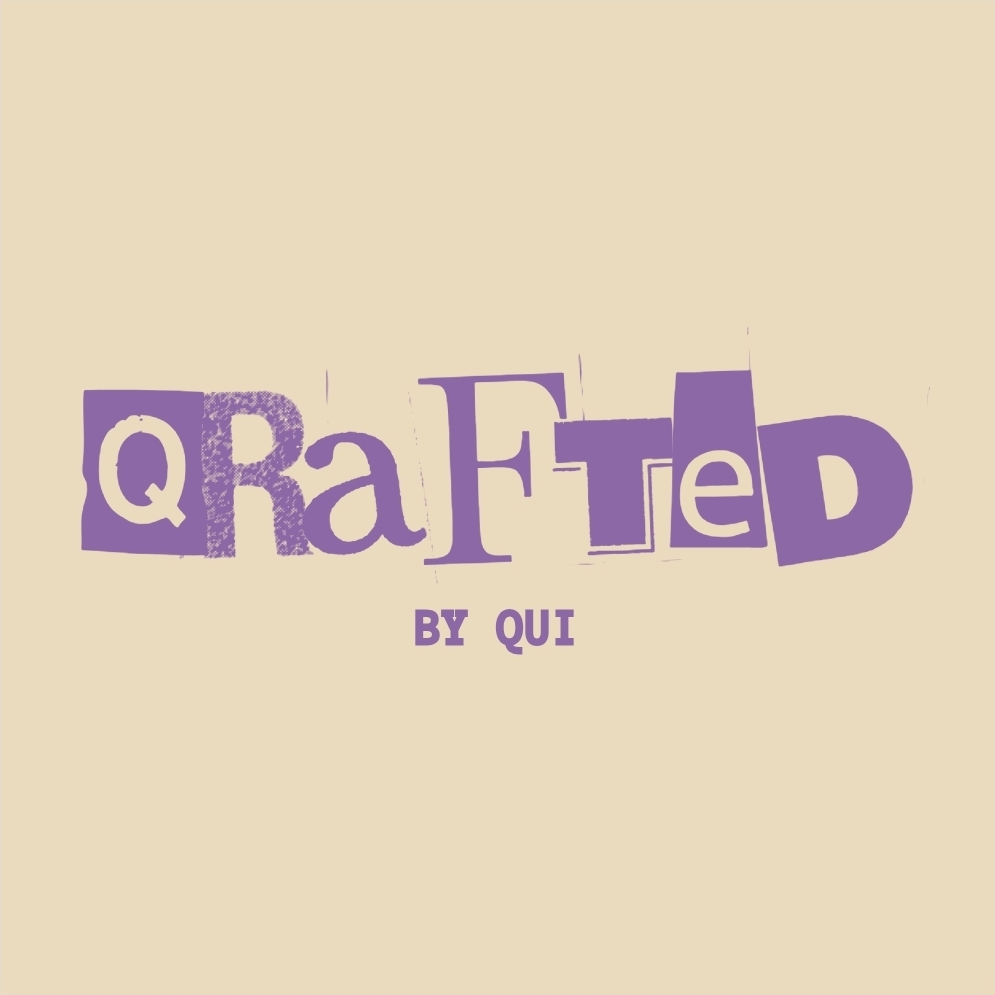 Qrafted by Qui collage in lavender and blush tones